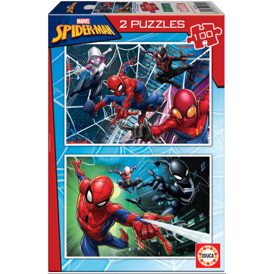 PUZZLE 2X100 PIEZAS SPIDER-MAN