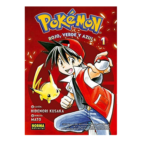 POKEMON 1 ROJO VERDE Y AZUL...