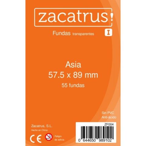Fundas Zacatrus Asia (57,5 mm x 89 mm) (55 uds)