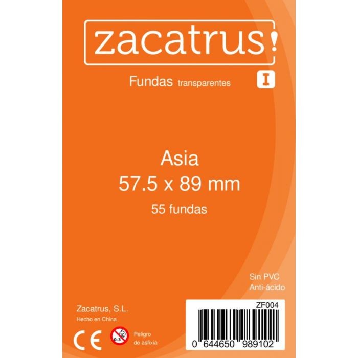 Fundas Zacatrus Asia (57,5 mm x 89 mm) (55 uds)
