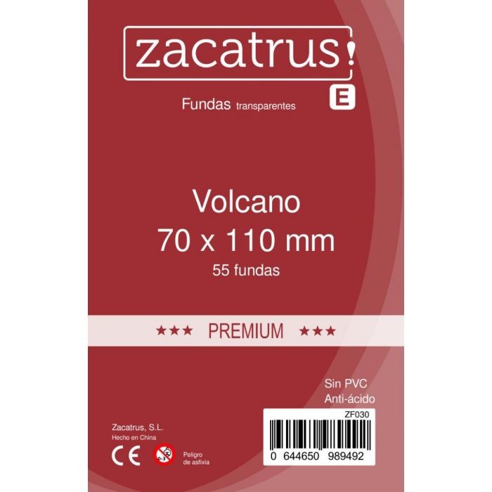 Fundas Zacatrus Volcano premium (70 mm x 110 mm) (55 uds)