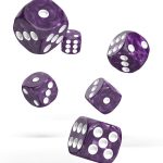 DADOS DE 6 MARBLE PURPLE