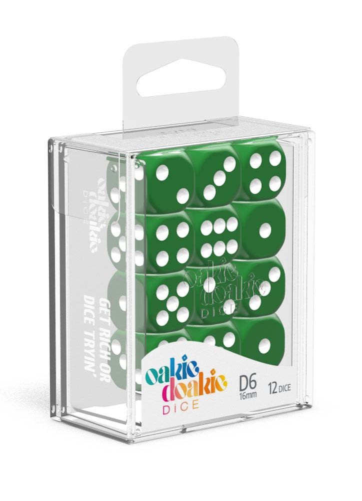 DADOS DE 6 SOLID GREEN