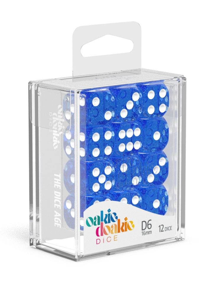 DADOS DE 6 TRANSLUCENT BLUE