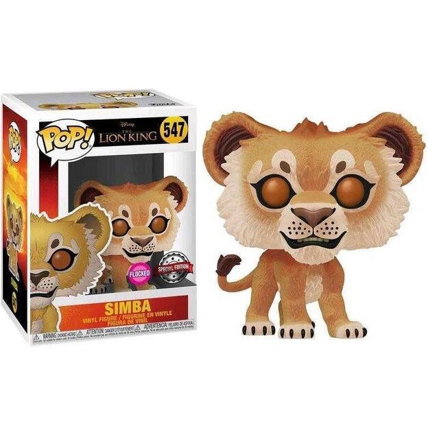 Figura POP Disney El Rey Leon Simba Flocked Exclusive