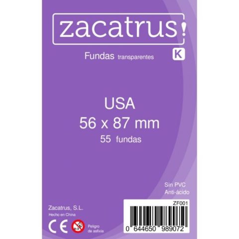 Fundas Zacatrus USA (56 mm X 87 mm) (55 uds)
