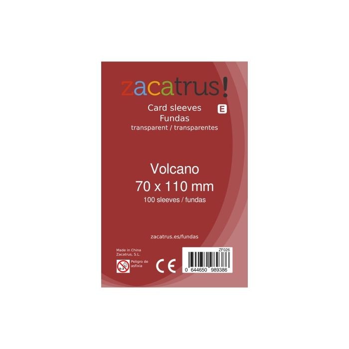 Fundas Zacatrus Volcano (70 mm x 110 mm) (100 uds)