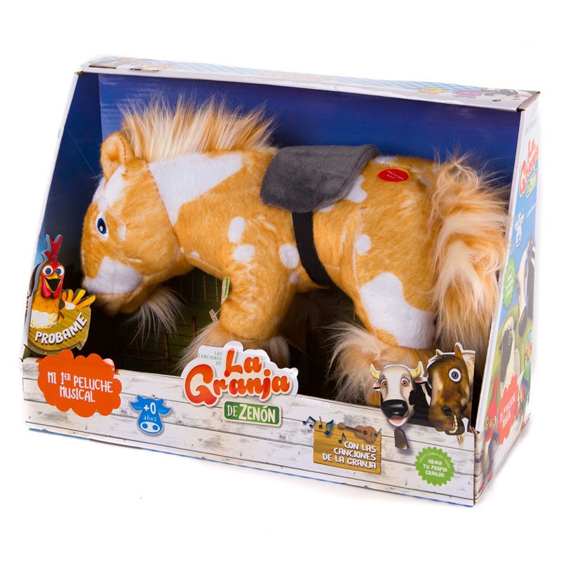 Peluche musical Percheron Caballo La Granja de Zenon