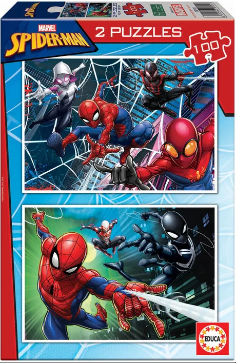 PUZZLE 2X100 PIEZAS SPIDER-MAN