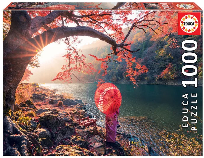 PUZZLE EDUCA 1000 PIEZAS AMANECER EN EL RIO KATSURA, JAPON