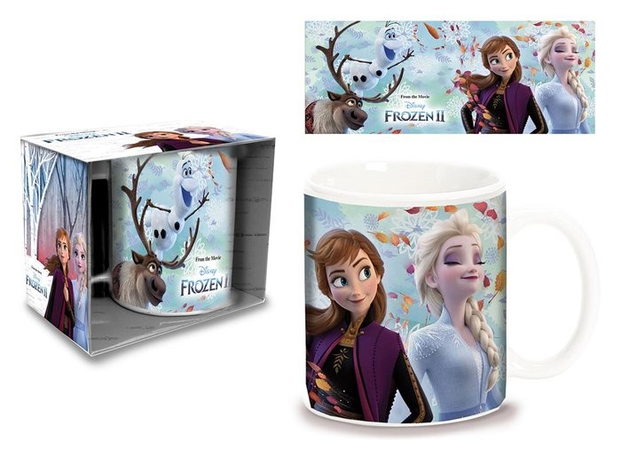 TAZA CERAMICA FROZEN ELSA Y ANA