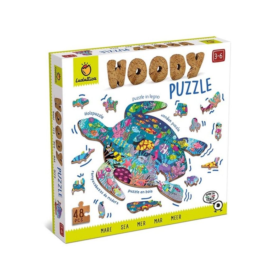 Woody Puzzle Oceano 48 pcs - Ludattica