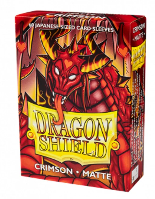 Fundas Small Dragon Shield Matte Crimson Japanesse Size