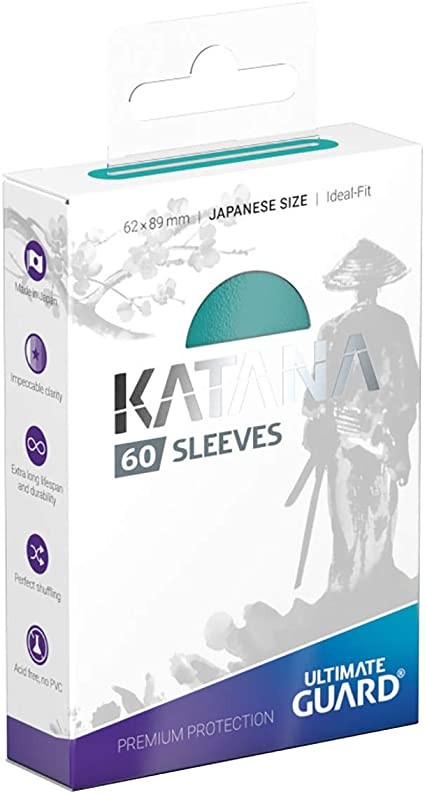 ULTIMATE GUARD KATANA SLEEVES TAMAÑO ESTÁNDAR TURQUESA (60)