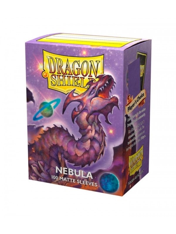 Fundas Standard Matte Nebula Color Morado Dragon Shield - Paquete De 100