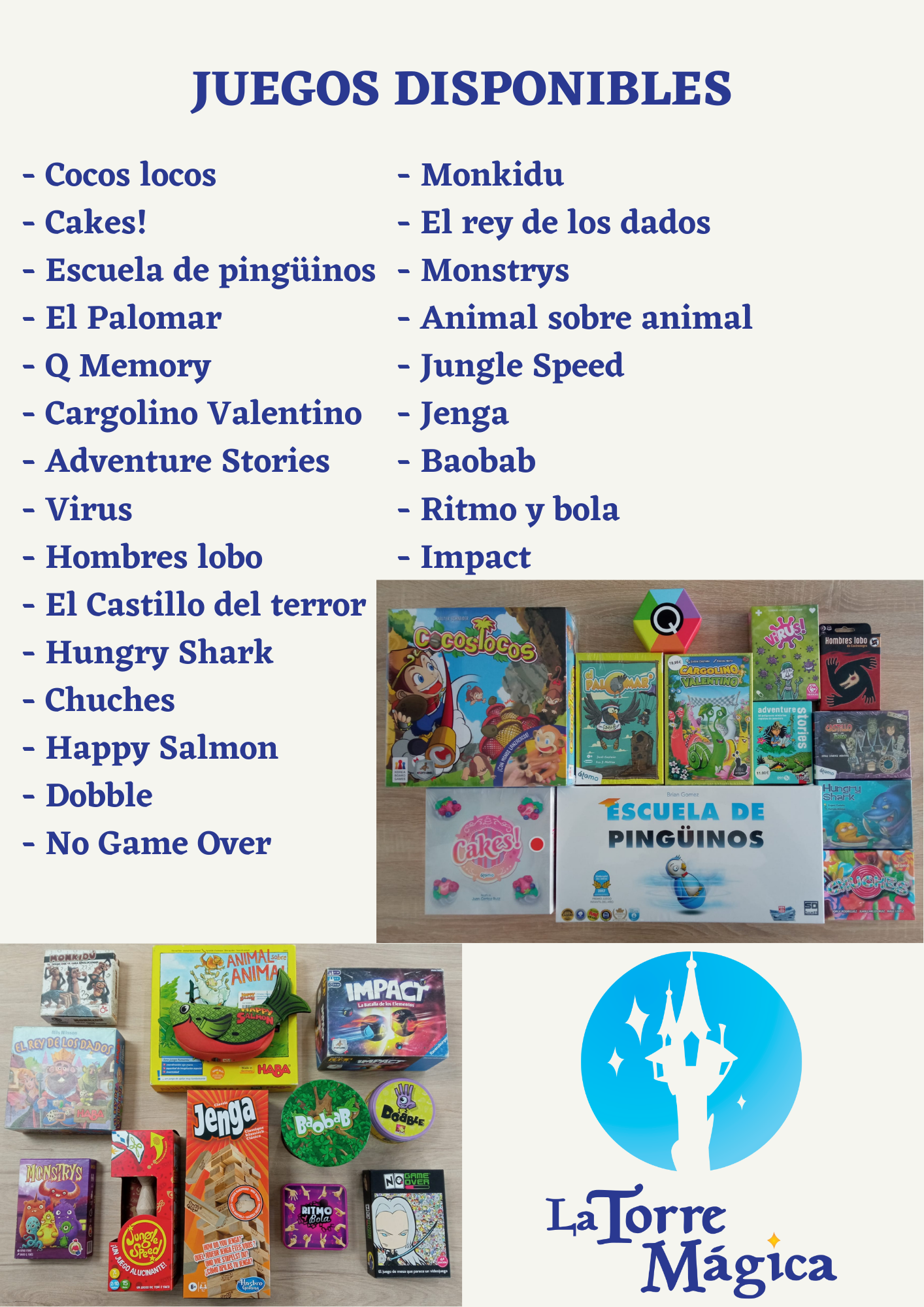 Ludoteca para eventos