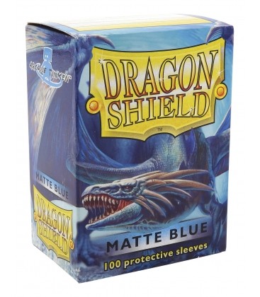 Fundas Standard Matte BLUE (100 Fundas) Dragon Shield.