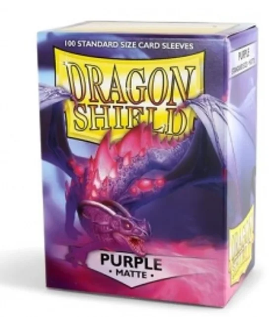 Fundas Standard Matte PURPLE (100 Fundas) Dragon Shield.