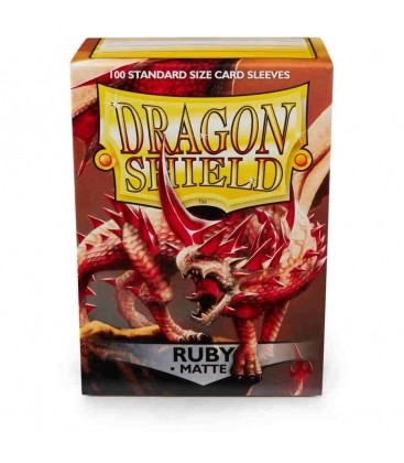 Fundas Standard Matte Ruby (100 Fundas) Dragon Shield.