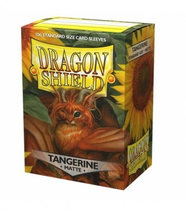 Fundas Standard Matte Tangerine  (100 Fundas) Dragon Shield