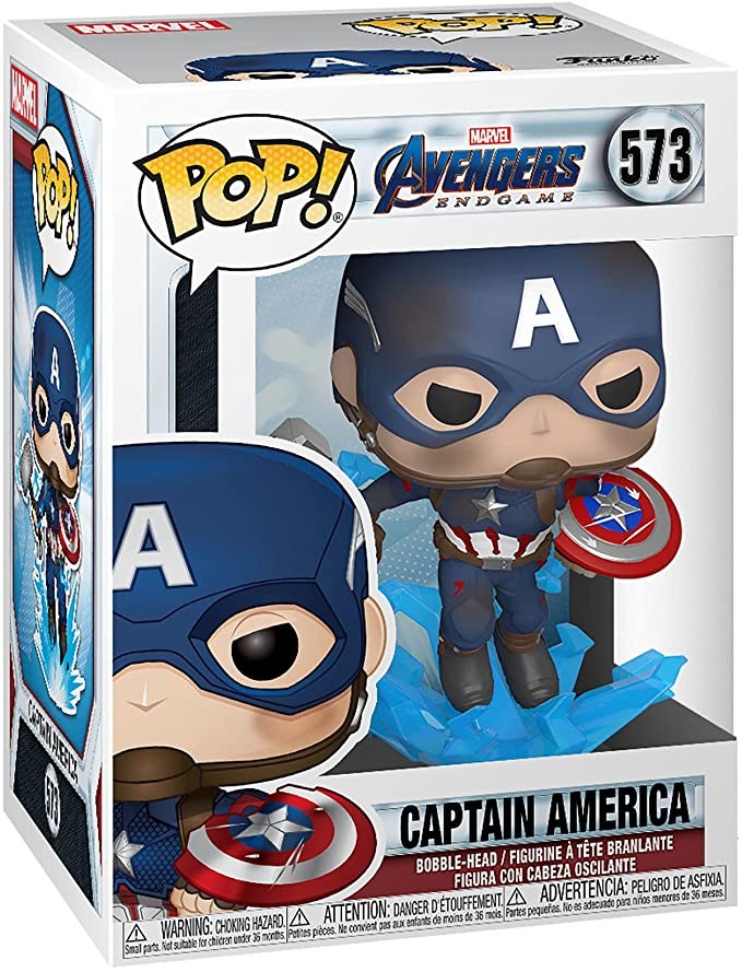 Funko POP! 573 Captain America W/Broken Shield & Mjölnir - Marvel