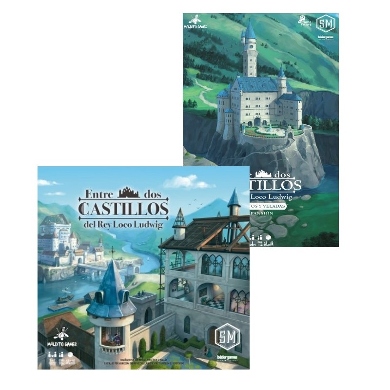 PACK ENTRE DOS CASTILLOS DEL REY LOCO LUDWIG + EXPANSIÓN SECRETOS Y VELADAS