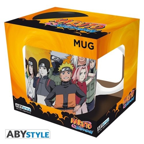 TAZA 320 ML NARUTO SHIPPUDEN NINJAS DE KONOHA