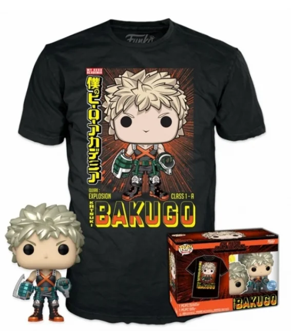 Funko POP & Camiseta L Katsuki Bakugo - My Hero Academia