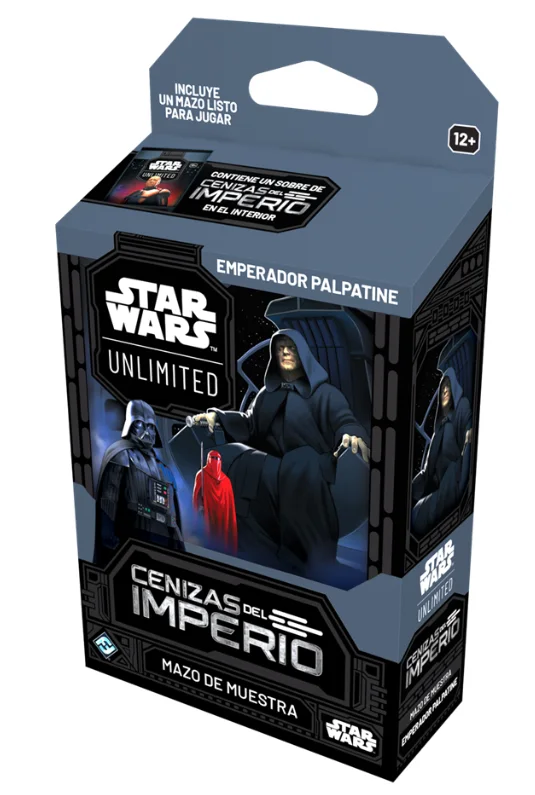 Star Wars Unlimited Cenizas del Imperio mazo de muestra Emperador Palpatine
