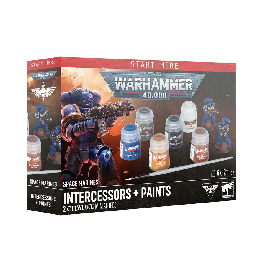 Warhammer 40.000 – Marines Espaciales Intercesores + Pinturas
