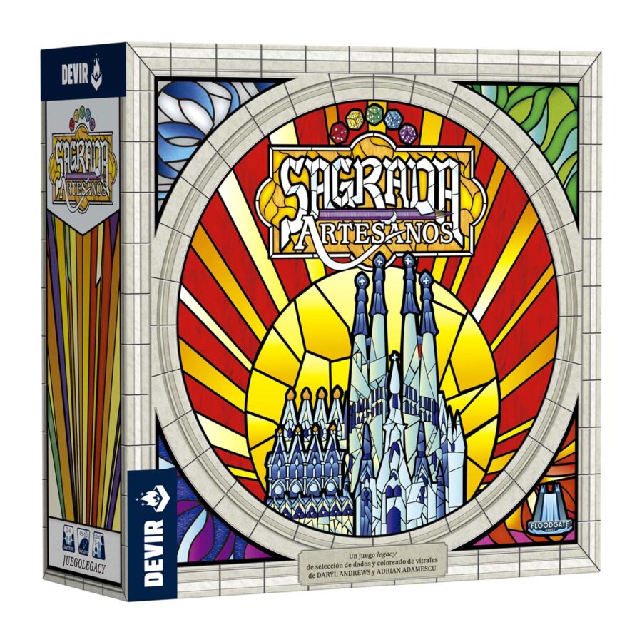 Sagrada Artesanos – Juego de Mesa Legacy de Estrategia y Construcción de Vitrales