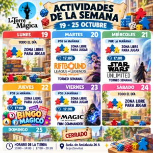 Actividades en La Torre Mágica Écija | 19 al 25 de octubre