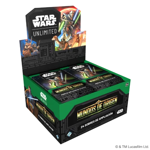 Star Wars Unlimited – Mundos de Origen | Caja de 24 Sobres (Español)