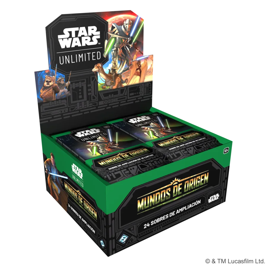 Star Wars Unlimited – Mundos de Origen | Caja de 24 Sobres (Español)
