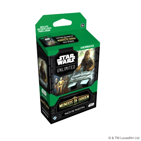 Star Wars Unlimited – Mundos de Origen | Mazo de Muestra Chewbacca (Español)