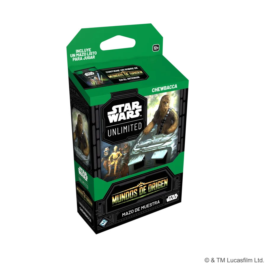 Star Wars Unlimited – Mundos de Origen | Mazo de Muestra Chewbacca (Español)